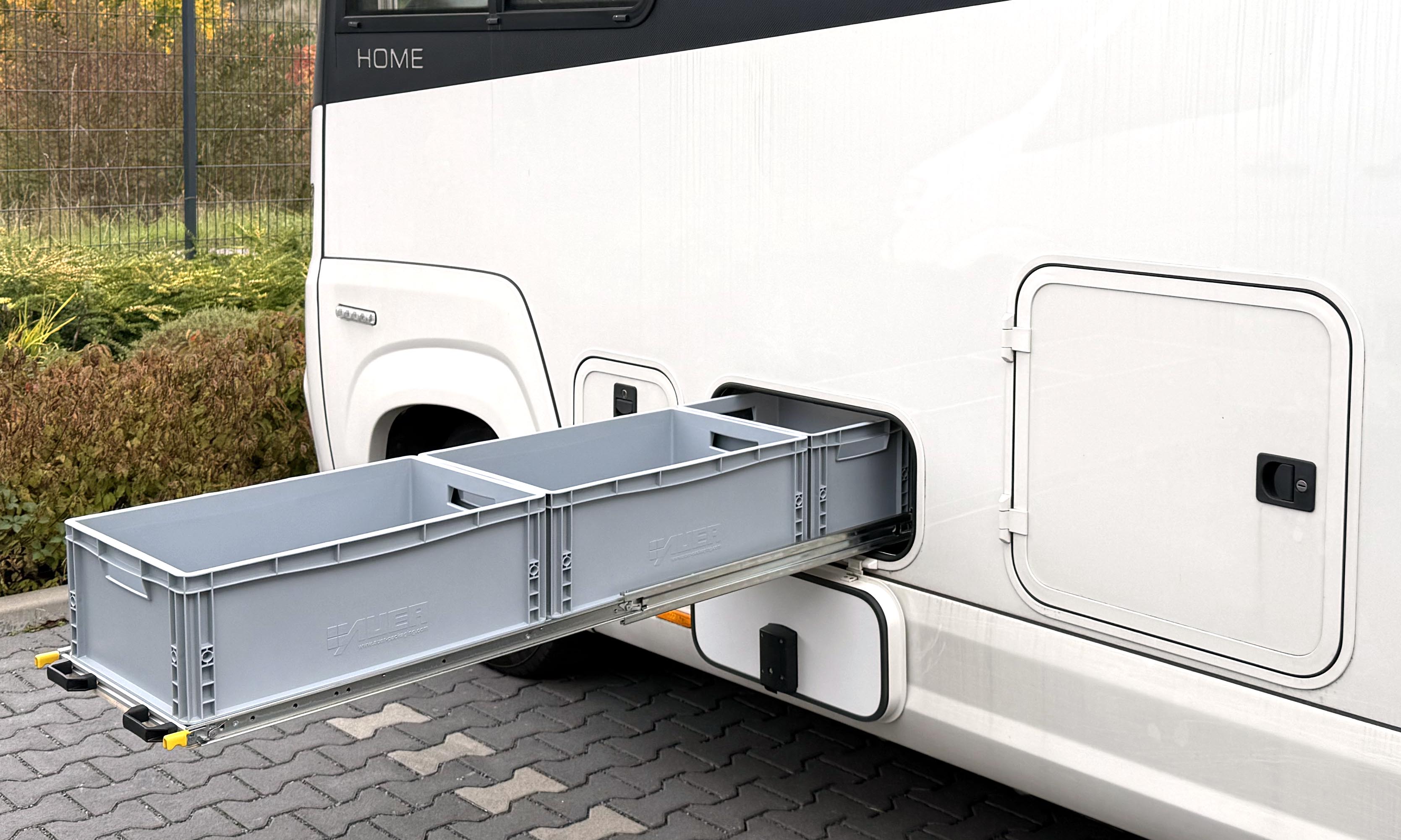 Doppelbodenauszug Morello Home - Stauraum im Unterboden, Euroboxoptimiert, zerstörungsfreie Montage.